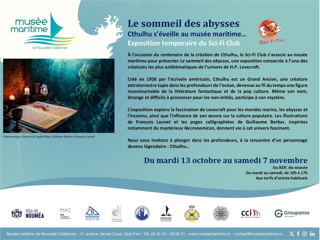 Invitation au vernissage : « Le sommeil des abysses » (Sci-Fi Club & Musée Maritime)