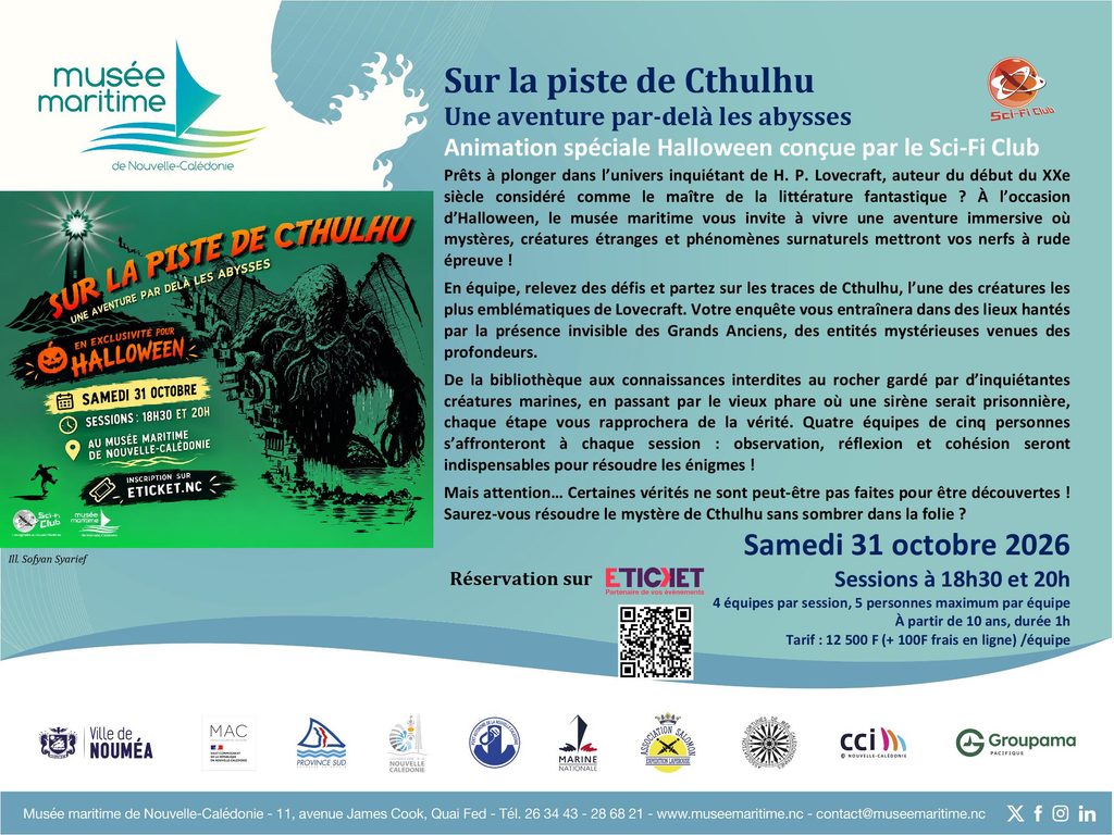Halloween au Musée Maritime avec le Sci-Fi Club : Serez-vous à la hauteur pour affronter Cthulhu ?
